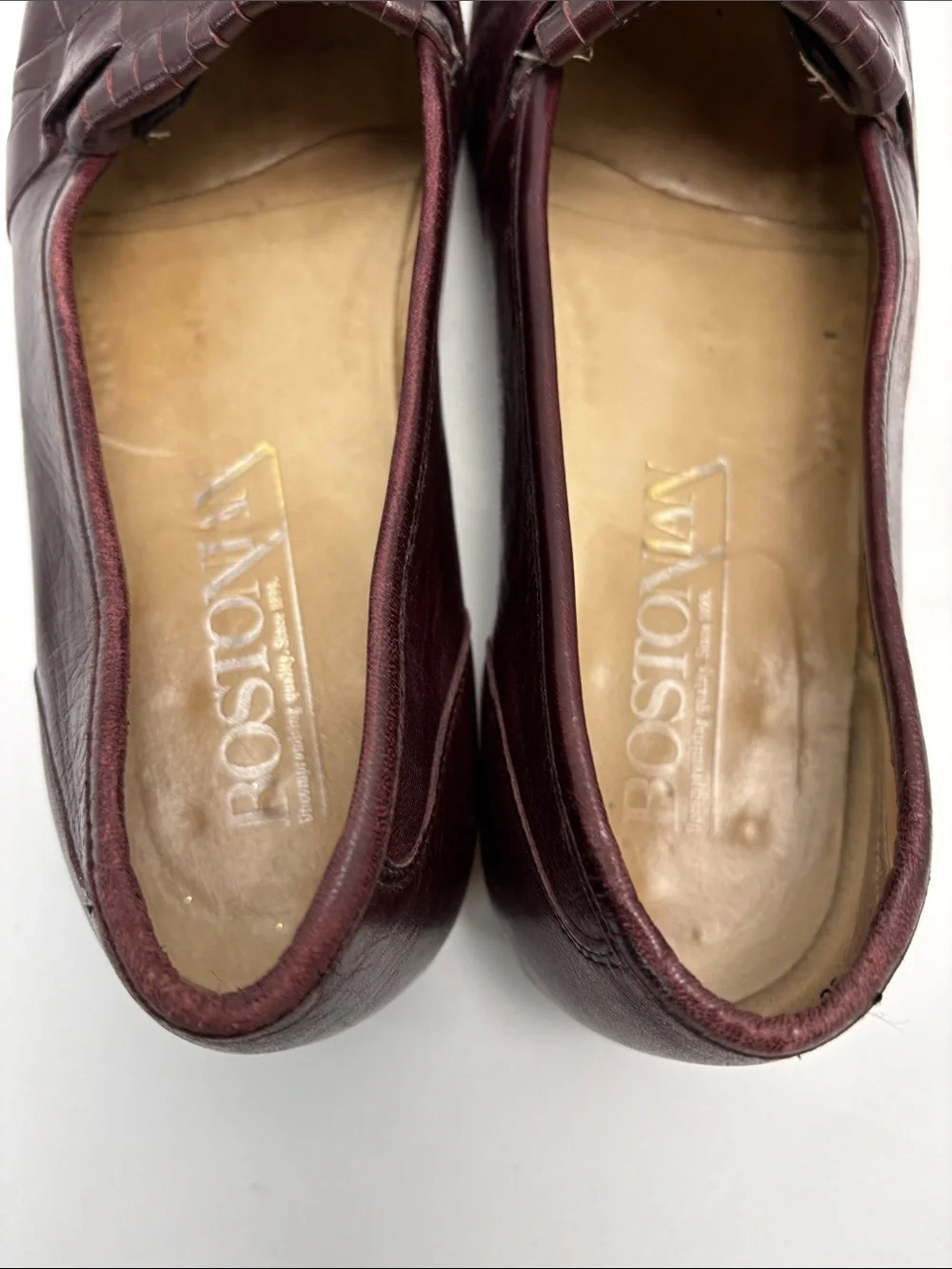 Bostonian Men's Sz9 Tassel Kiltie Loafers Wine Burgundy Vintage1980/Early90s#331